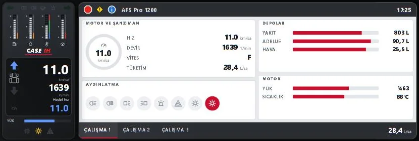 Case IH Magnum: A-direk ekranı ve AFS Pro 1200